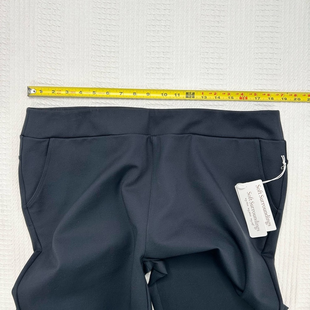 Soft Surroundings Sadie Scalloped Ankle Pants Black Size 1X, NWT - Picture 11 of 16